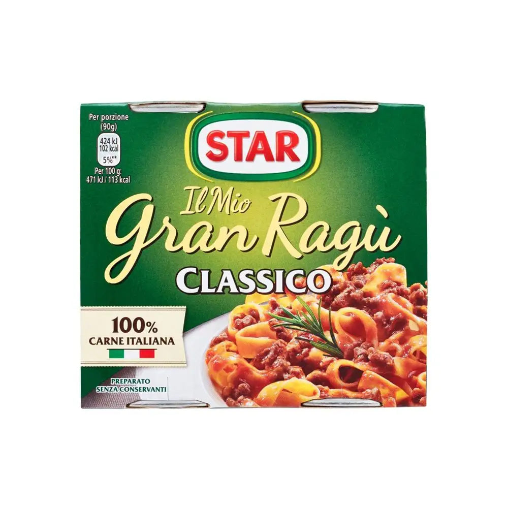 Star Ragù Alla Carne Lattina Gr 180X2