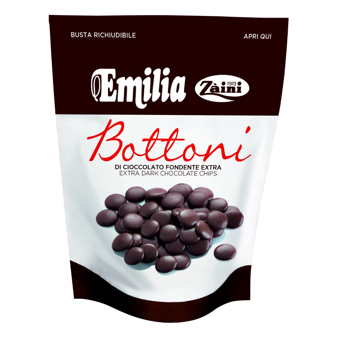 Zaini Bottoni Cioccolato Fondente Gr 200