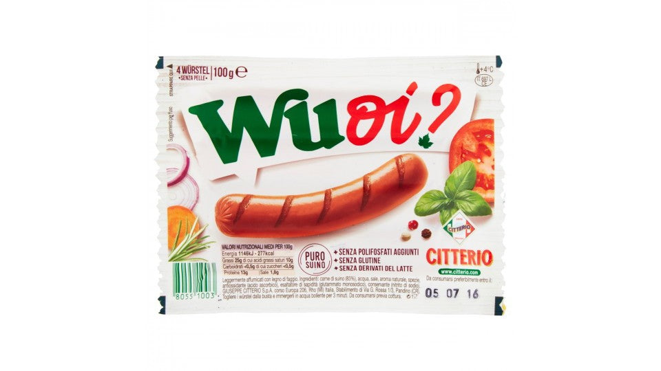 Citterio Wurstel Wuoi Gr 100