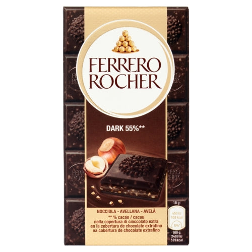 Ferrero Tavoletta Rocher Fondente/Nocciola Gr 90