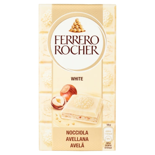 Ferrero Tavoletta Rocher Bianco E Nocciola Gr 90
