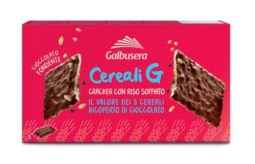 Galbusera Cereali G Cracker con Riso Soffiato Extra Fondente 150