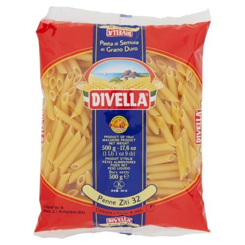 Divella Penne Ziti N.32 Gr 500