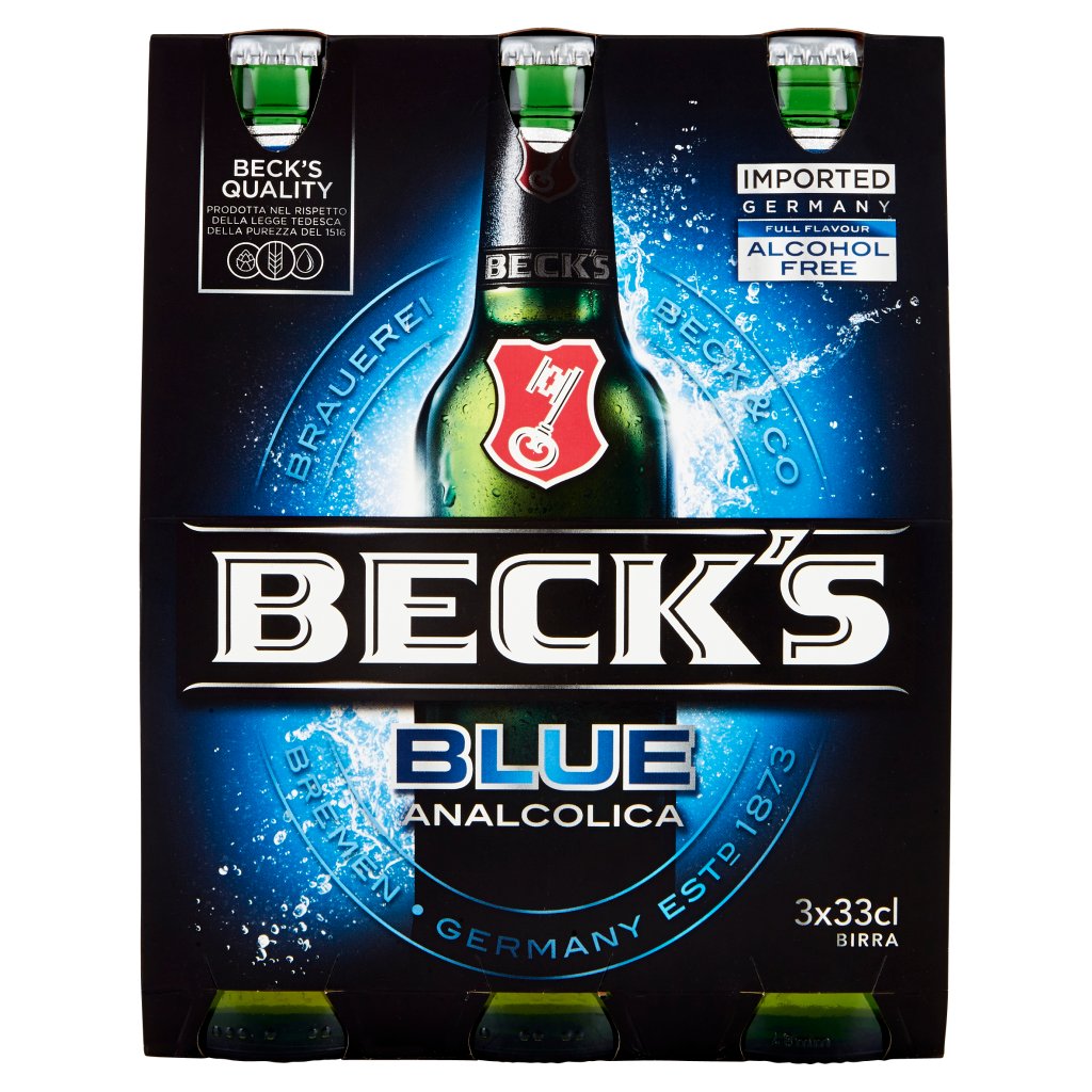 Becks Blue Cl 33 X 3
