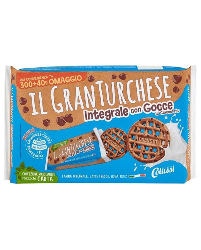Granturchese Integrale Con Gocce Di Cioccolato Gr.340