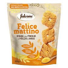 Falcone Biscotti Rombi Con Fiocchi Di Mais Gr.500