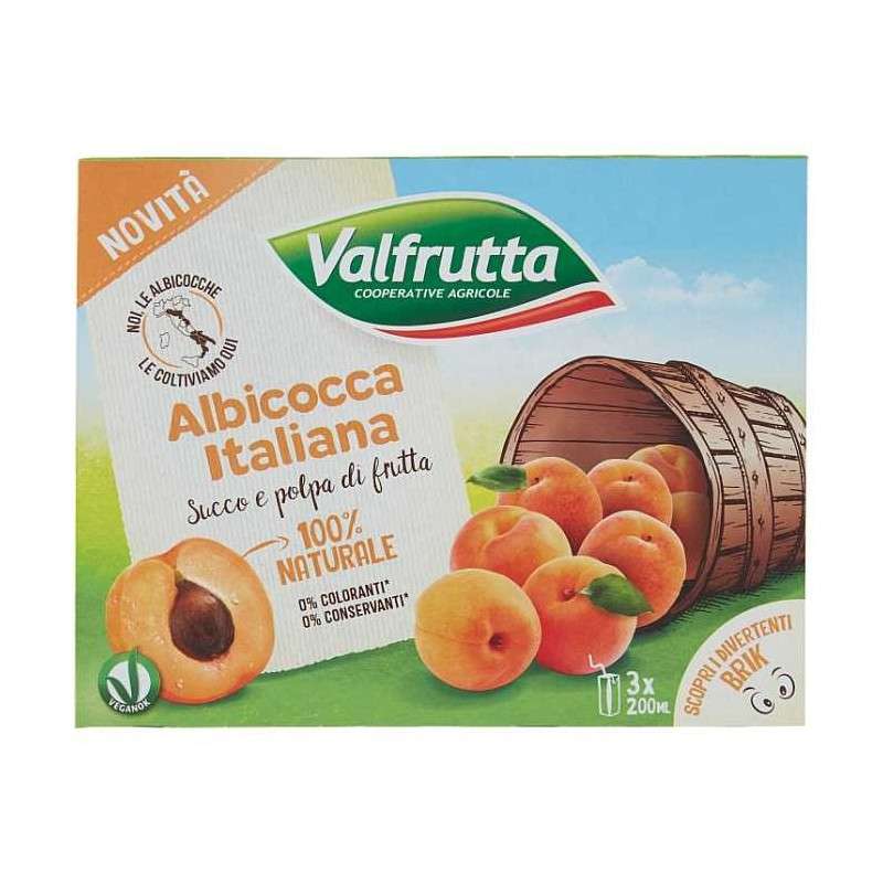 Valfrutta Succhi Albicocca Brick Ml 200X3