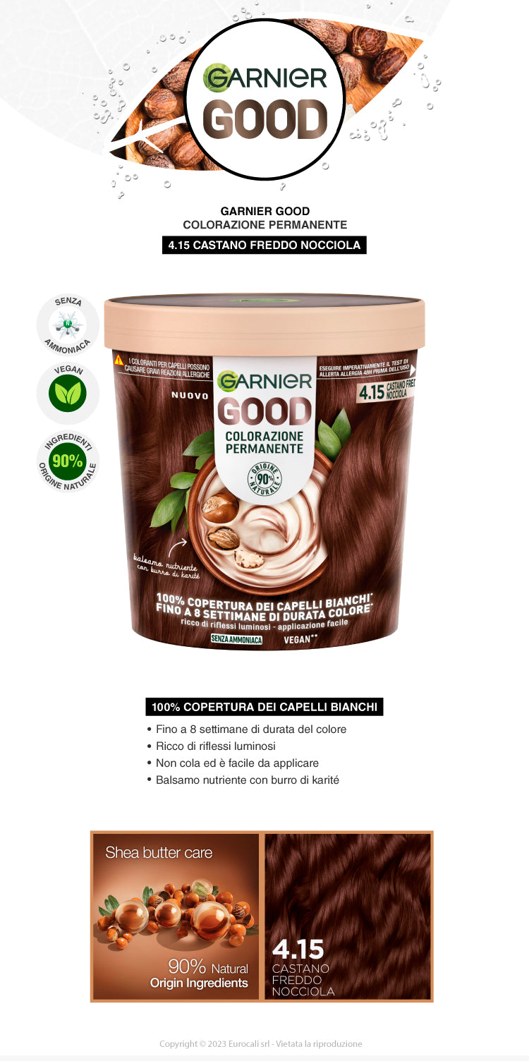 Garnier Good Colorazione Castano Freddo Nocciola