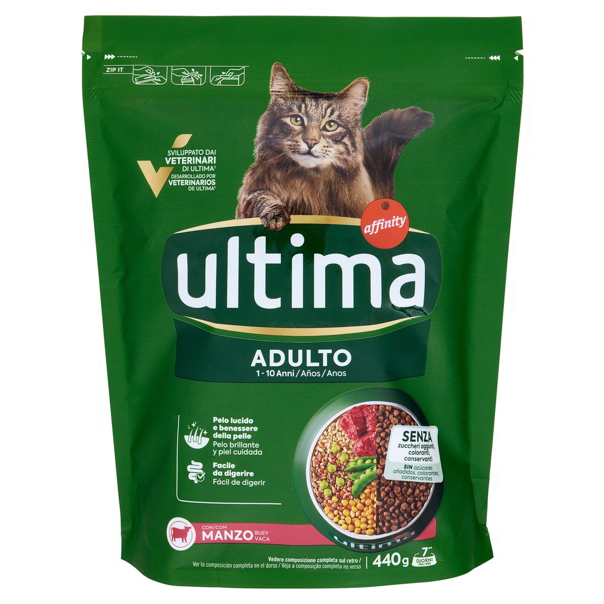 Ultima Cat Manzo E Riso G 440