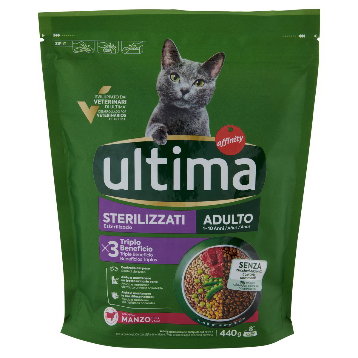 Ultima Cat Sterilizzato Manzog 440