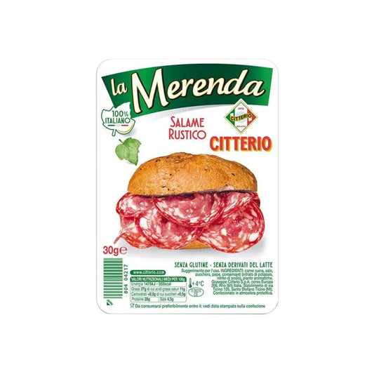 Citterio Merenda Salame Rustico Gr 30