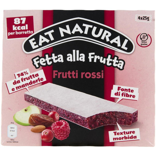 Eat Natural Soft Bars Frutti Rossi X4 Gr.100