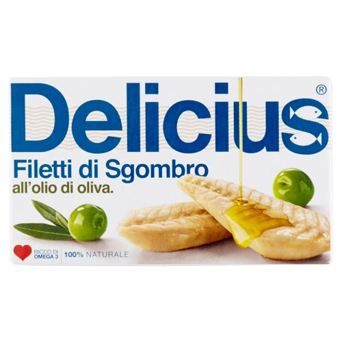 Delicius Filetto Sgombro Oliooliva Gr 125