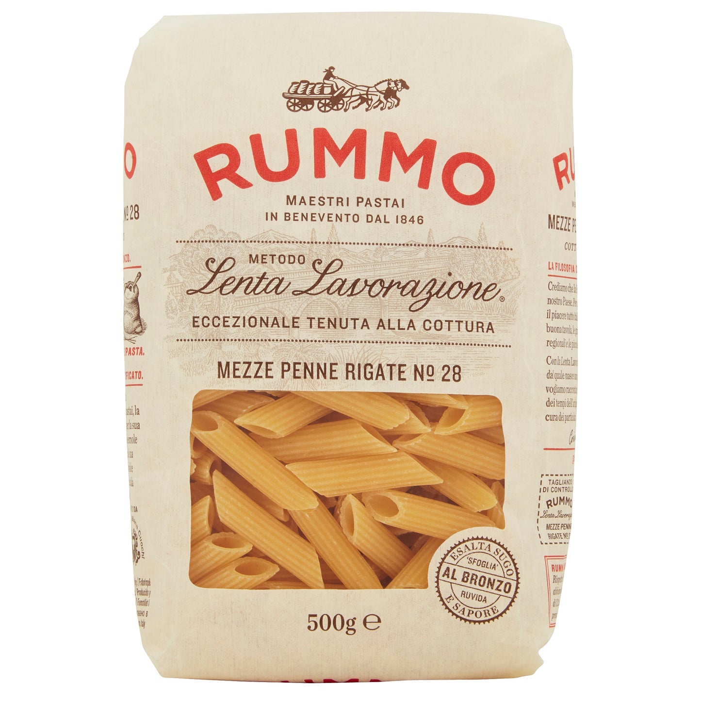 Rummo Mezze Penne Rigate N.28