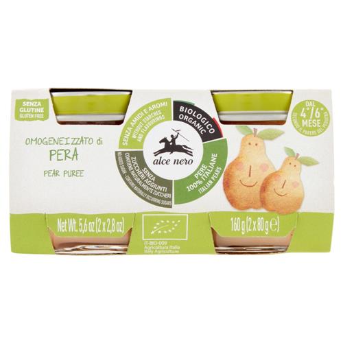 alce nero Omogeneizzato di Pera Gr 160