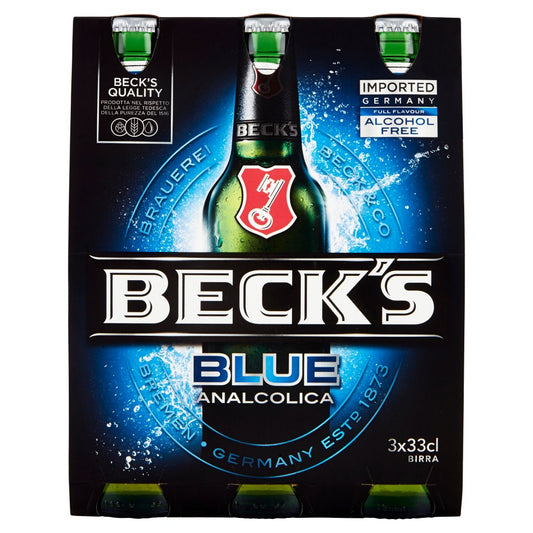 Becks Blue Cl 33 X 3
