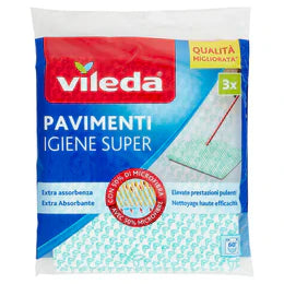 Vileda Panno Pavimenti Igiene Super Busta X3