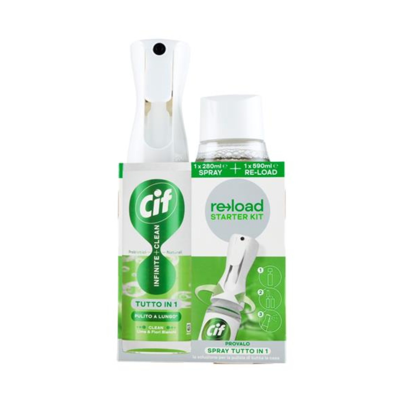 Cif Spray Sk Verde Lime E Fiori Bianchi