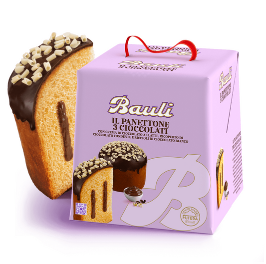 Bauli Panettone 3 Cioccolati Gr 750