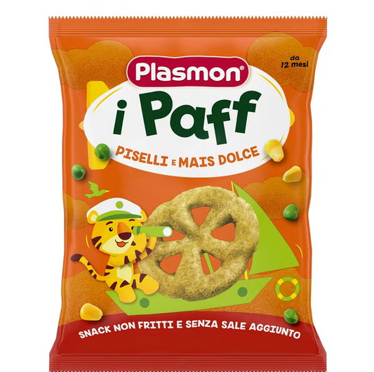 Plasmon Puff Piselli E Mais Gr 15