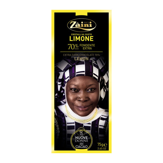 Zaini Tavoletta Di Cioccolatozero Sugar Dark Mandorle E Limonegr.70