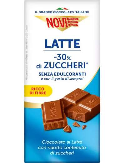 Novi Tavoletta Al Latte - 30%Di Zuccheri Gr.100