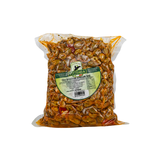 Velleca Olive Verdi Schiacciate Gr 500