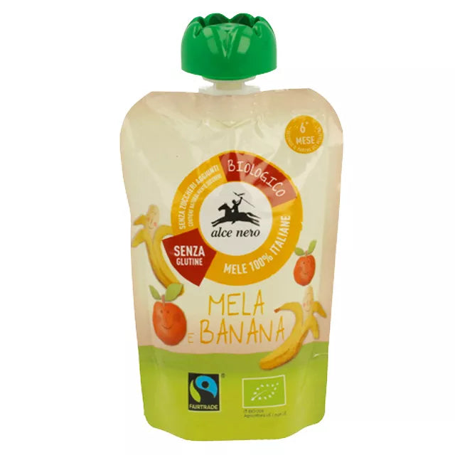 Alce Nero Purea Mela/Banana Gr 100
