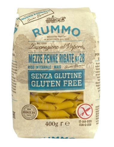 Rummo Mezze Penne Rigate Senza Glutine N.28