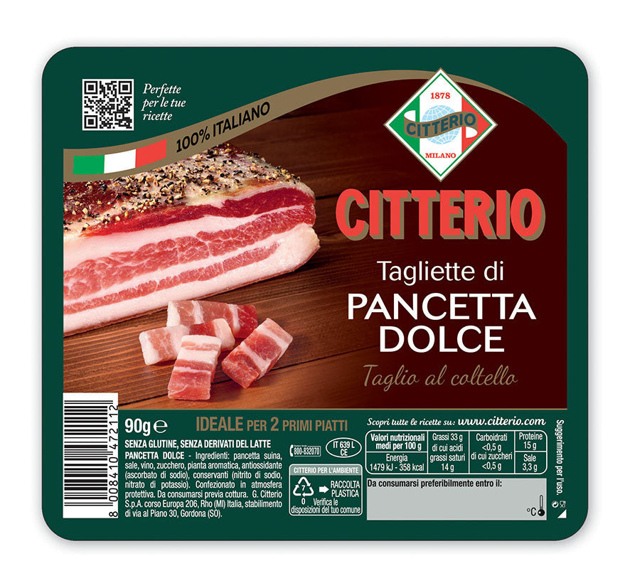 Citterio Tagliette Di Pancetta Dolce Gr.90