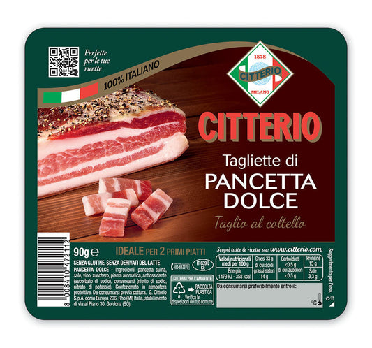 Citterio Tagliette Di Pancetta Dolce Gr.90